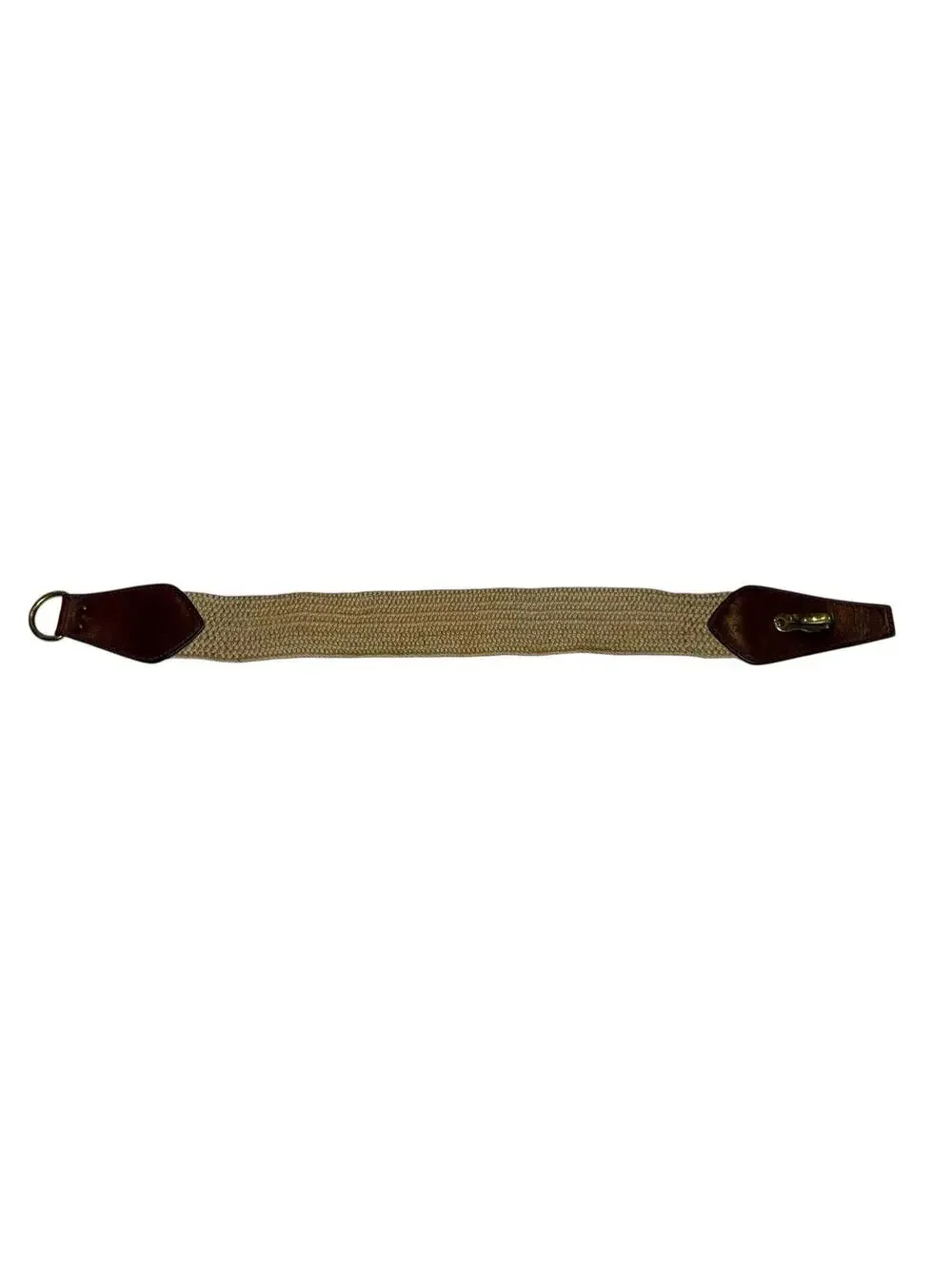 Vintage Handmade Calderon Woven Wonder Belt Leather Accents